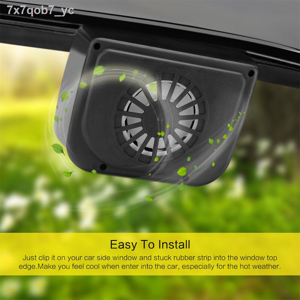 [Ready Stock] Solar Powered Car Window Windshield Auto Air Vent Cooling ...