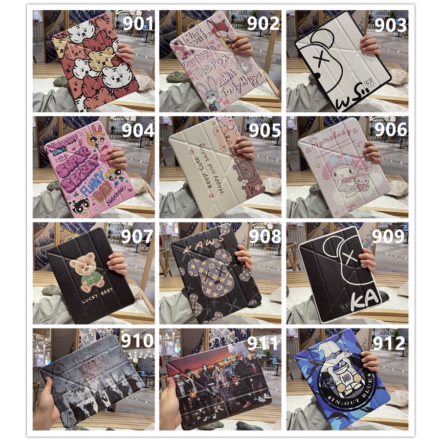 เคสไอแพดตัววาย-gen7-gen8-gen9-ด้านหลังโปร่งใส-10-2-ปกตัว-yพร้อมช่องใส่ปากกา-พับได้ทุกรูปแบบ-air4-air5-10-9-gen5-6-9-7