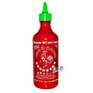 ซอสพริกคีโต 🇺🇸 ซอสศรีราชา ตราไก่ ขนาด 435 ml  ขวดใหญ่ ( keto friendly ) Huy Fong Sriracha Hot Chili Sauce ฮุยฟง Rooster
