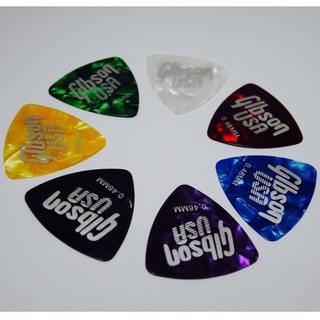 ปิ๊ก ชุด 15 ชิ้น ขนาด 0.46 ปิ๊กกีต้าร์ ปิ๊กบาง Pick Guitar ทรง 3เหลี่ยม