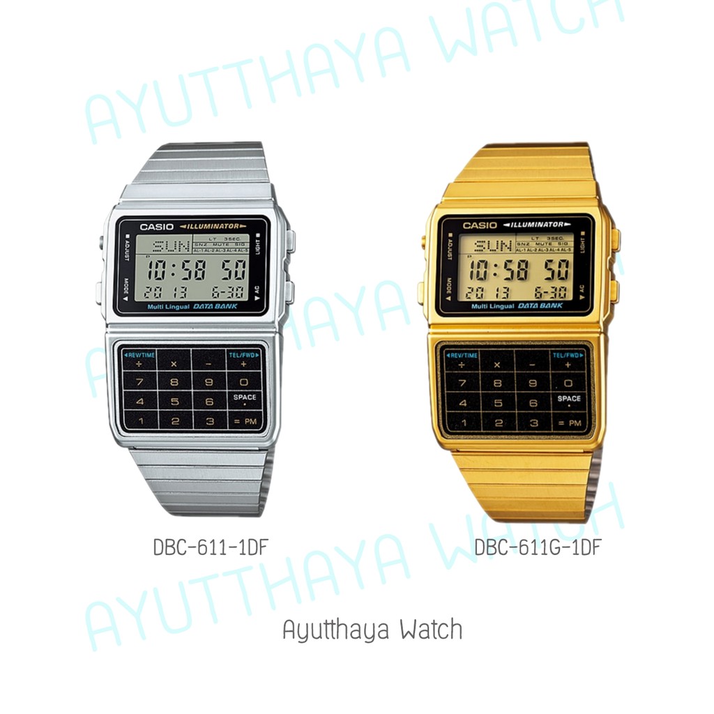 ของแท้-casio-นาฬิกาข้อมือ-รุ่น-dbc-611-1df-dbc-611g-1df-ของแท้-รับประกันศูนย์-cmg-1-ปี