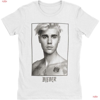 irjfje เสื้อยืด ผู้หญิง ผู้ชาย สไตล์เกาหลี Justin Bieber Justin Bieber Sorry Junior Top White ดพิมพ์ลาย เสื้อยืดผ้าฝ้าย