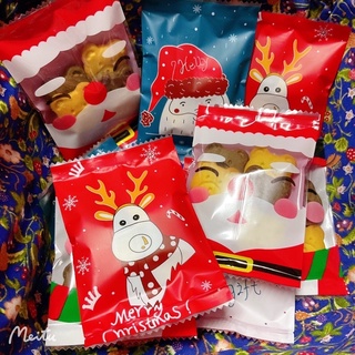 🎁พร้อมส่ง12+1🍫เมอรี่คริสต์มาส Merry Christmas🎉🍪บีสกิตหมีมินิ🐻เทดดี้แสนอร่อย😋พิเศษ🎊แพคถุงซีลคริสมาส🔆ของว่าง🎉ขนม🥯ของขวัญ🍫
