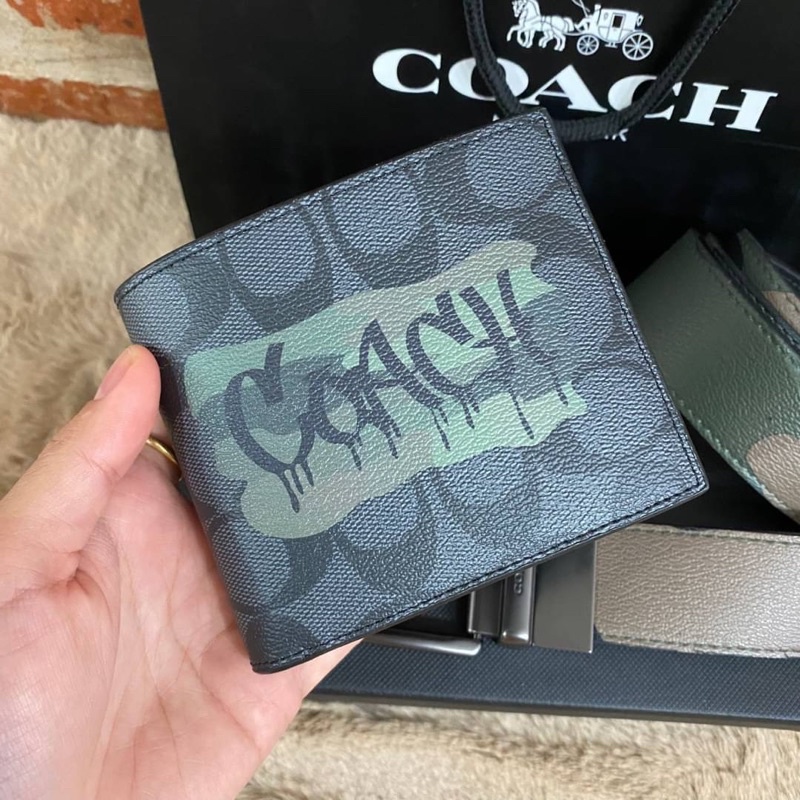 coach-short-wallet-with-belt-set-signature-with-print