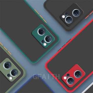 Ready Stock เคส OPPO Reno7 Pro 5G China New Luxury Skin Feel Transparent Hard Case Matte Lens Protection Cover เคสโทรศัพท์ Reno7Pro