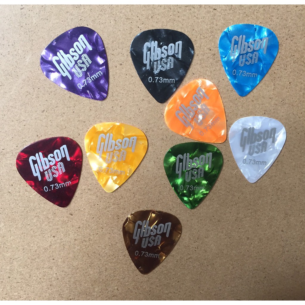 ภาพสินค้าปิ๊กกีตาร์ Gibson - FENDER - ibanez อย่างดีของแท้ ขนาด 0.46 0.5 0.73 มิลลิเมตร พร้อมส่ง ส่งเร็ว จากร้าน ppmusic.1976 บน Shopee ภาพที่ 3