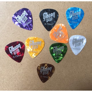 ภาพขนาดย่อของภาพหน้าปกสินค้าปิ๊กกีตาร์ Gibson - FENDER - ibanez อย่างดีของแท้ ขนาด 0.46 0.5 0.73 มิลลิเมตร พร้อมส่ง ส่งเร็ว จากร้าน ppmusic.1976 บน Shopee ภาพที่ 3