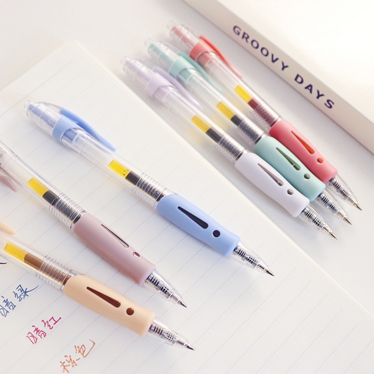 ปากกาเจลแบบกด-สีเข้ม-0-5-มม