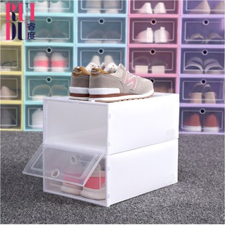 ภาพขนาดย่อของสินค้าสีเยอะที่สุด 8 สี    กล่องใส่รองเท้าพลาสติก  กล่องใส่รองเท้ารุ่นใหม่ กล่องรองเท้า ชั้นวางรองเท้า