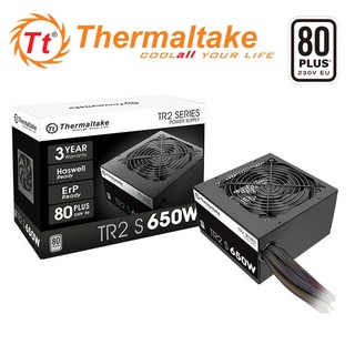 POWER SUPPLY (อุปกรณ์จ่ายไฟ) THERMALTAKE TR2 S 550W / 650W / 750W (80 PLUS) รับประกัน 3 - Y