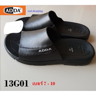 ภาพหน้าปกสินค้าADDA รองเท้าแตะ รองเท้าผู้ชาย แบบสวมสีดำ รุ่น 13G01 ที่เกี่ยวข้อง
