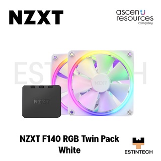 CASE FAN (พัดลมเคสคอมพิวเตอร์) NZXT F140 RGB Twin Pack White ของใหม่ประกัน 2ปี