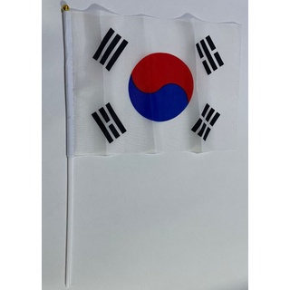 ธงชาติเกาหลีสำหรับประดับตกแต่ง แบบมีด้ามมือจับ 손잡이가 있는 태극기 Korean Flag with Handle