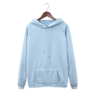 Pure color hooded sweater autumn hot sale women