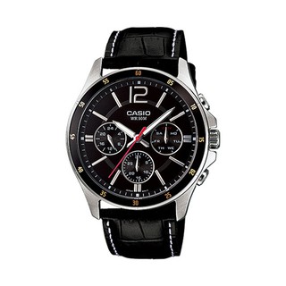 ภาพหน้าปกสินค้าCasio นาฬิกาผู้ชาย สายหนังสีดำ Gent sport รุ่น MTP-1374L,MTP-1374L-1A,MTP-1374L-1AVDF ที่เกี่ยวข้อง