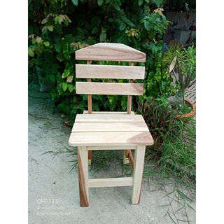 ขายดี💰🎉เก้าอี้อาหาร เก้าอี้สนาม (งานขัด งานดิบไม่ทำสี) ไม้จามจุรี เก้าอี้พิง เก้าอี้ไม้