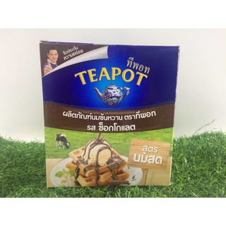 TEAPOT นมข้นหวาน รสช็อกโกแลต สูตรนมสด 2400 กรัม แพค 12 หลอด ชนิดหลอดบีบ