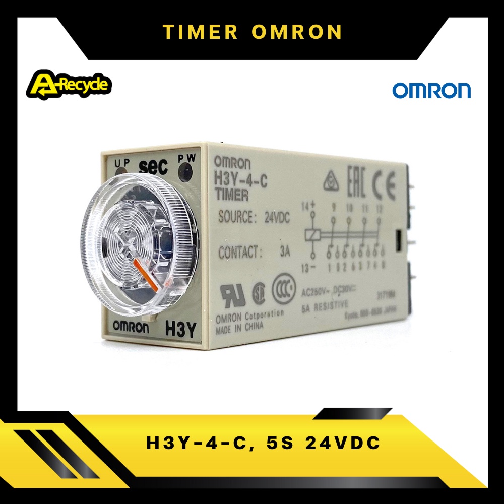 omron-h3y-4-c-5s-24vdc-timer-relay-omron-4-contact-8-ขา