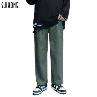 ภาพหน้าปกสินค้าSuikone กางเกงลำลองผู้ชายทรงหลวม สีล้วน ทรงตรง ระบายอากาศ ใส่สบาย ที่เกี่ยวข้อง