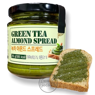 Green Tea Almond Milk Spread เเยมชาเขียวเข้มข้นผสมอัลมอนด์จากเกาหลี