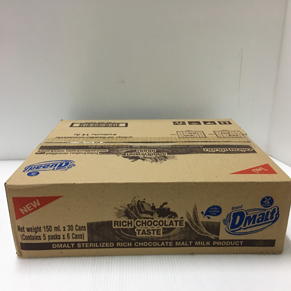 ขายยกลัง-dmalt-sterilized-chocolate-malt-flavoured-milk-ดีมอลต์-ผลิตภัณฑ์นมสเตอร์ริไลส์-รสมอลต์ช็อกโกแลต-150-มล-x30กป