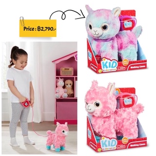 สัตว์เลี้ยงเดินได้มีเสียงของแท้จากอเมริกาKid Connection Plush Walking Pet Llama with Sound, 9" inches