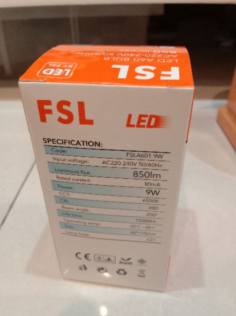 หลอดbulb-led-fsl-9w-dl-e27