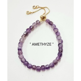 ข้อมือลูกเต๋า"AMETHYZE" "อเมทิสต์"