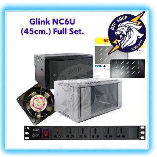 ตู้แร๊คครบชุด  Rack For Server NC6U 45 19’’ BY GLINK.
