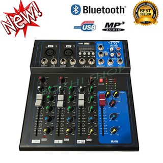 มิกเซอร์ มินิ 4ช่อง BLUETOOTH USB MP3 DIGITAL รุ่น MG-04BT
