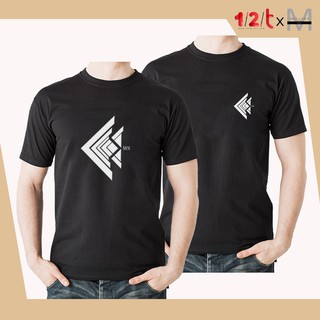 เสื้อยืด คอตตอน สีดำ พิมพ์ลาย Shape form 4 เสื้อยืดคอกลม ผ้าฝ้าย เเขนสั้น ใส่สบาย เสื้อสกรีน ไม่หลุด สีไม่ตก by 12tprint