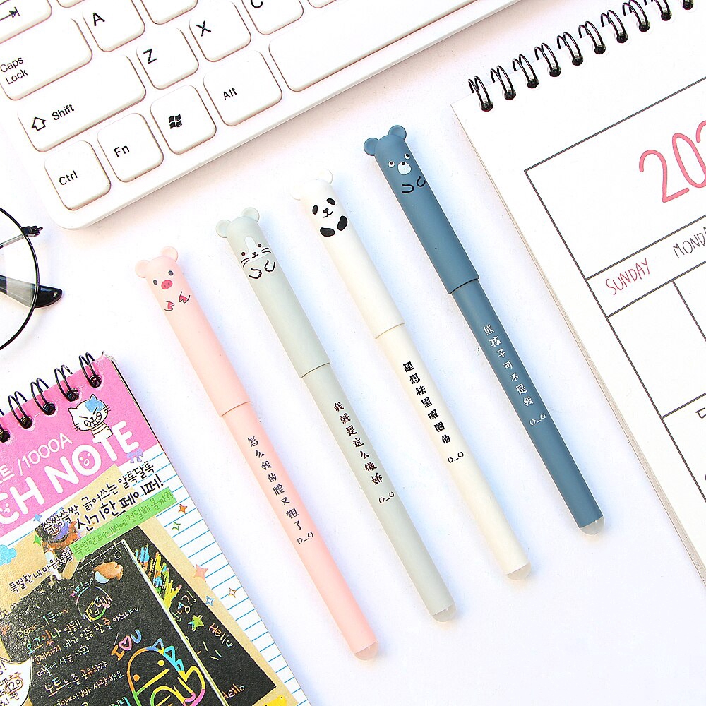 ปากกาเจลลายการ์ตูนสัตว์หมีแพนด้า-0-35-มม-4-ชิ้น-ชุด