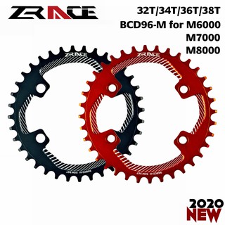 Chainring Rantai zrace Asymmetric เฟืองลูกโซ่ BCD96-M al7075 CNC zhers-keras 15+ สำหรับ M8000 M7000M6000 2020