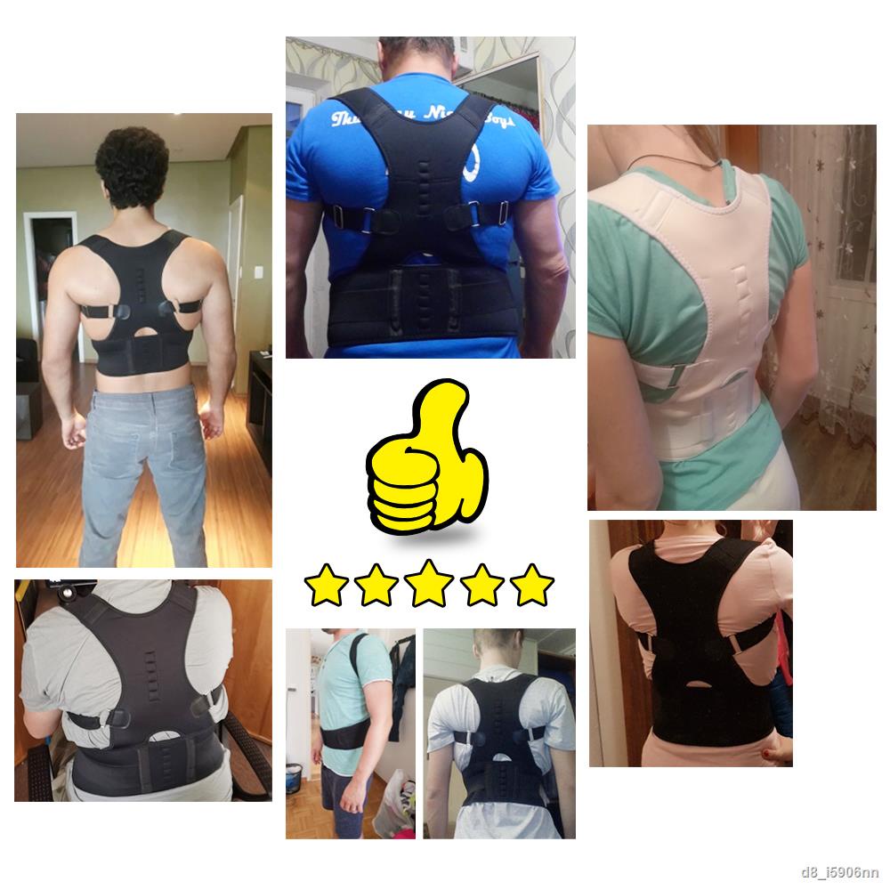 aptoco-magnetic-posture-corrector-belt-for-lumbar-lower-back-support-shoulder-brace-men-women-belt-corset-black-white-nu