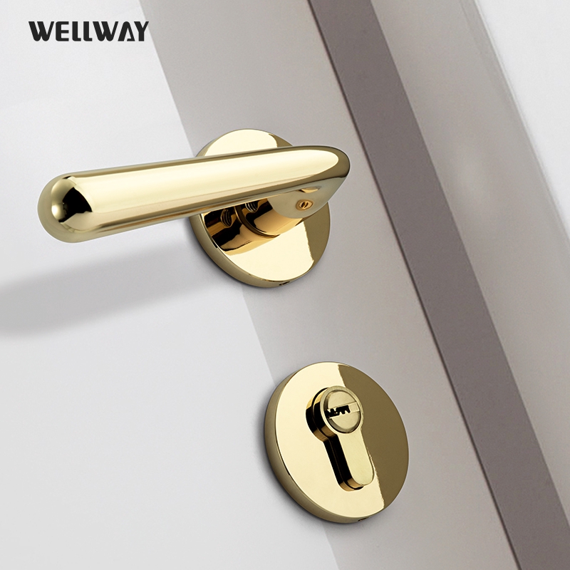 wellway-ลูกบิดก้านโยกเปิด-ปิดประตู-ก้านโยกประตู-ที่ล็อคประตูสากล-มือจับประตู-ที่ล็อคประตู