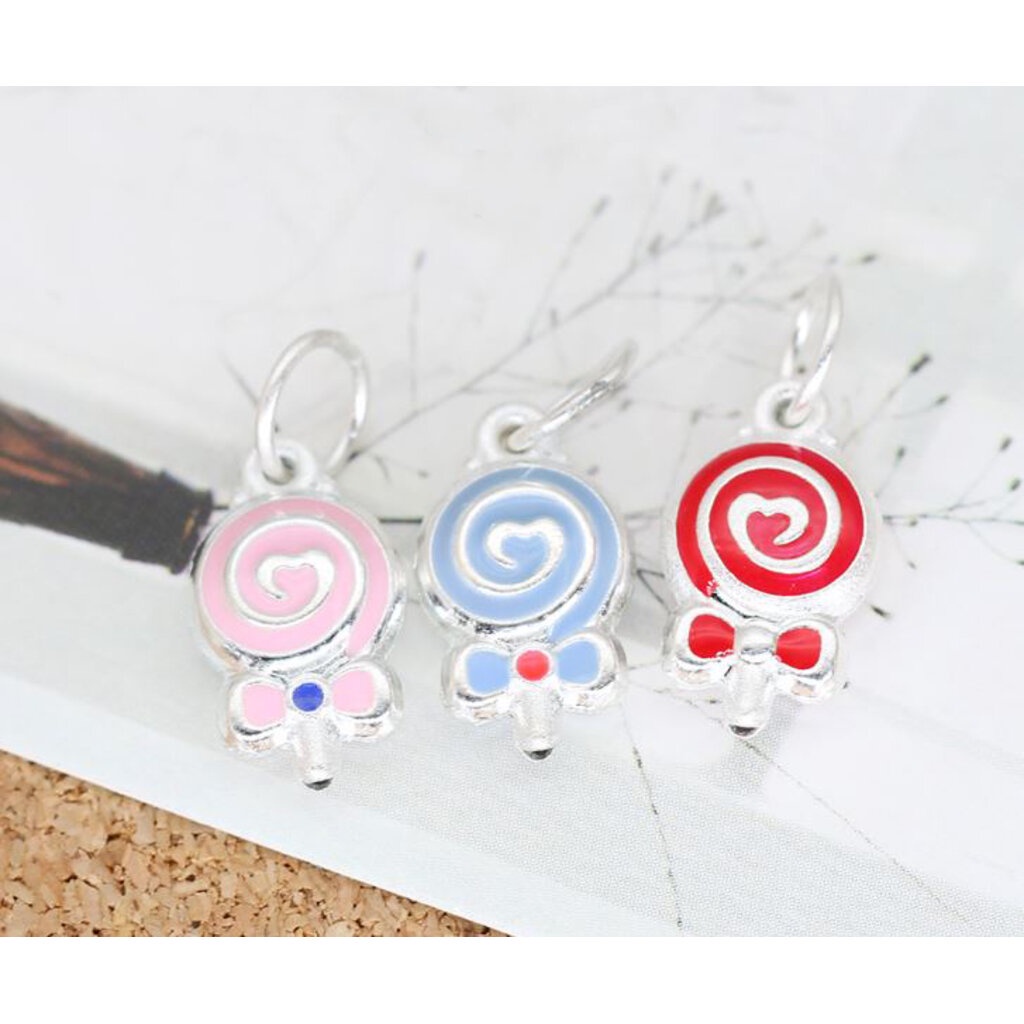 จี้เงินแท้-92-5-อมยิ้ม-sweet-lollipop-สีฟ้า-13-3-7-7-4mm-1ชิ้น