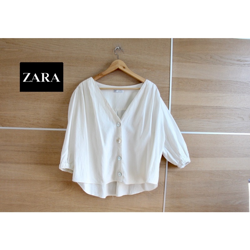 zara-trf-x-linen-ขาวสะอาดใหม่-ผ้าดีมาก-size-l-1-ตัว-xs-1-ตัว