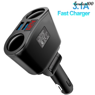 Emden100 3.1A อุปกรณ์ชาร์จที่จุดบุหรี่ในรถยนต์ 2 พอร์ต Usb Qc 3.0 Fast Charge