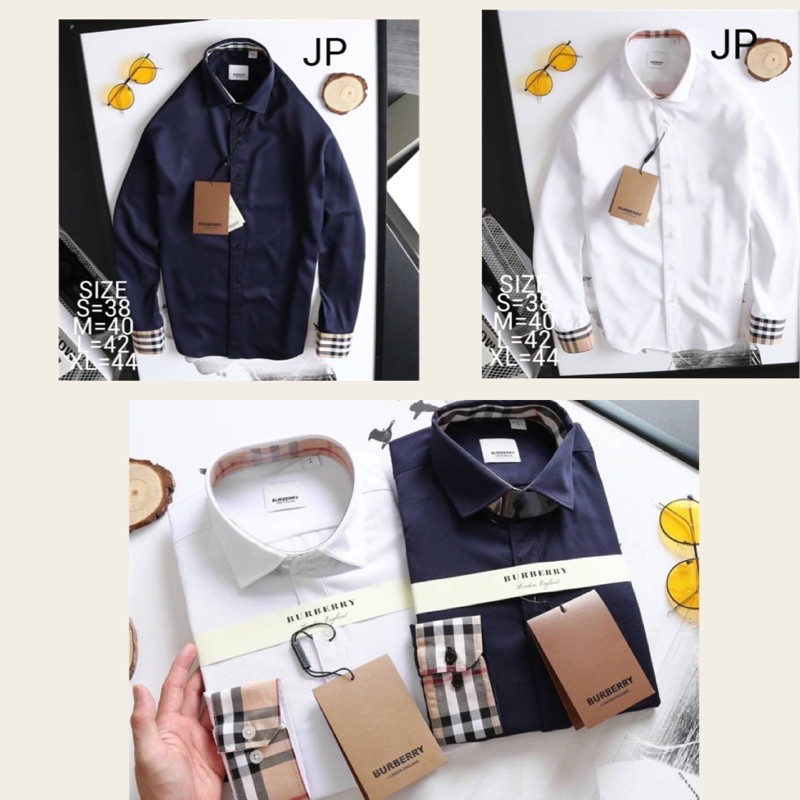 เสื้อเชิ้ตคอปกแขนยาว-burberry