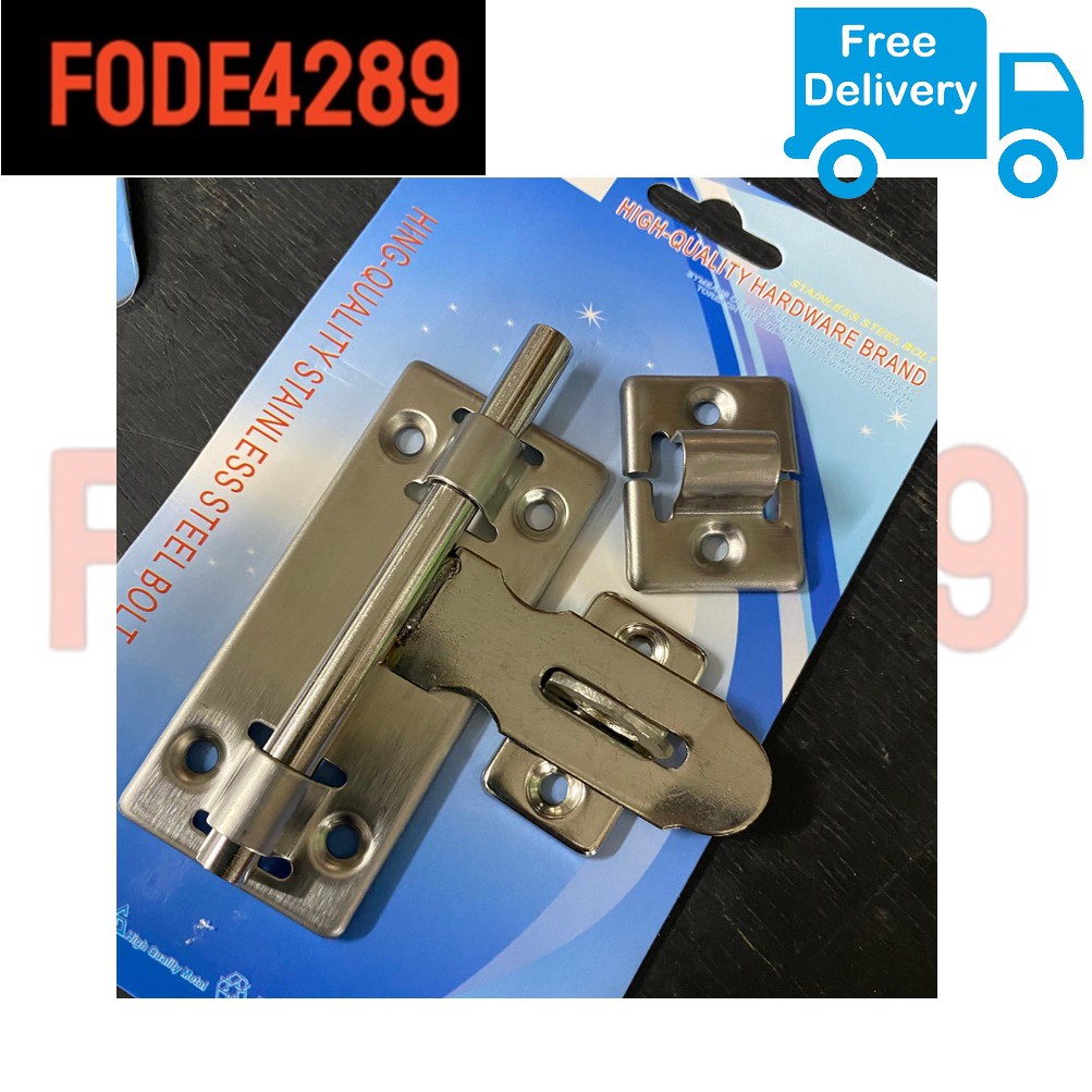 fode4289-12-เซท-กลอนประตูแสตนเลส-กลอนสแตนเลส-ไม่เป็นสนิม-ใส่กุญแจล็อคได้-ราคาถูกที่สุด-กลอนประตู-stainless-steel-door