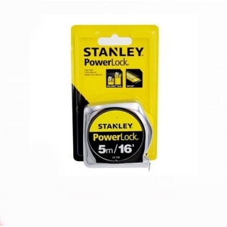 Stanley(สแตนเลย์) 5 เมตร ตลับเมตรรุ่นยอดนิยม Powerlock รุ่นยอดฮิต ขนาด 5 เมตร