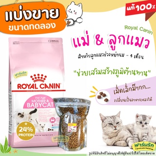 ✅แบ่งขาย✅Royal Canin Mother &amp; Babycat อาหารแมว สูตรแม่แมวและลูกแมว บรรจุถุงซิลล็อก ซีลร้อน ตั้งได้ 【G3】