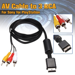 YS สาย AV PS1 PS2 PS3 Audio Video AV Cable Cord Wire to 3 RCA TV Lead for Sony Playstation PS1 PS2 PS3