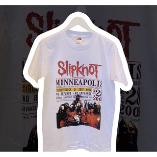 เสื้อยืดผ้าฝ้ายพรีเมี่ยมเสื้อวงดนตรี Slipknot ใส่สบาย ผ้ายืด เท่ๆ แฟชั่นผู้ชายผู้หญิง