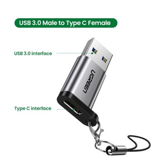 UGREEN USB A to C Adapter ใช้แปลง USB ทั่วไปต่อกับ YubiKey รุ่น Type C เช่น 5C NFC, 5C Nano, 5C, 5Ci (AnB Smart Tech)