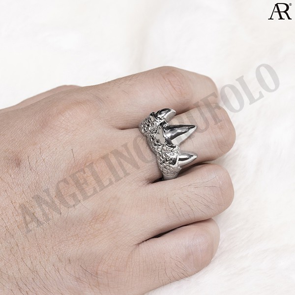 angelino-rufolo-ring-ดีไซน์-claw-แหวนผู้ชาย-stainless-steel-316l-สแตนเลสสตีล-คุณภาพเยี่ยม-สีเงิน