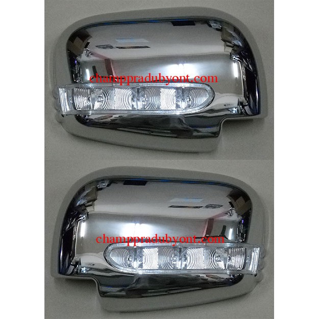 ราคาและรีวิวครอบกระจกมองข้างมีไฟ ครอบกระจก MITSUBISHI TRITON 2005-2012 PAJERO SPORT 2009-2012 โครเมี่ยม