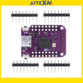 บอร์ด ESP32 S2 Mini V1.0.0 - LOLIN WIFI IOT ESP32-S2FN4R2 ESP32-S2 4MB FLASH 2MB PSRAM MicroPython Arduino