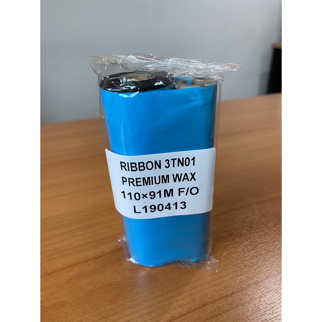 ริบบอน-หมึกพิมพ์เครื่องพิมพ์บาร์โค้ด-ribbon-wax-f-o-ขนาด-110-x-91-ม