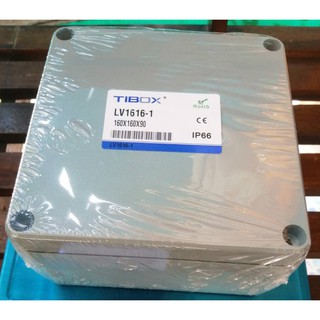 Tibox รุ่น LV1616-1 กล่องอลูมิเนียมกันน้ำขนาด 160x160x90mm